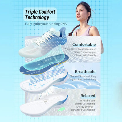Onemix Wind Wings : chaussures de course respirantes pour hommes, marathon, sport et loisirs ; chaussures de sport légères pour femmes ; corde à sauter d'extérieur pour hommes