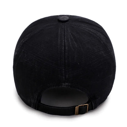 Spring and Autumn Washed Hats Mens Casual Old Baseball Caps Outdoor Embroidered Sun Hats
