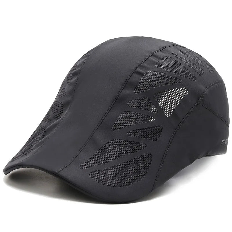 Unisex SPORTS med bogstavtryk, hurtigtørrende baseballkasket, solhatte, udendørs sommerkasketter i åndbart net, solskærmkasketter, baret, visir, golfhat