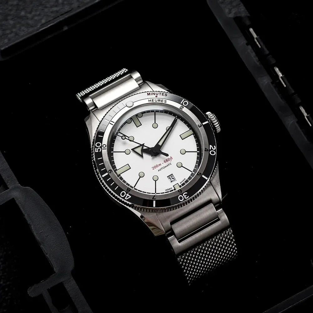 IX&DAO IPOSE Watch 5303 ETA-2824 Movement Automatic Mechanical GMT Sport Retro Diving Casual Dress 200m Waterproof Men Watches