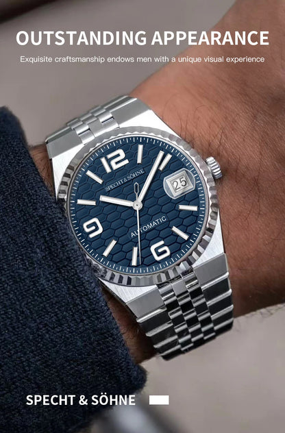 2025 Specht & Söhne Men's Automatic Mechanical Watch Japan Miyota 8215 Movt Stainless Steel Sapphire Crystal Watch reloj hombre