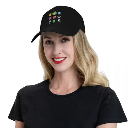 Geometry Dash Baseball Cap Unique hats tactical cap Golf Cap Ladies Men's