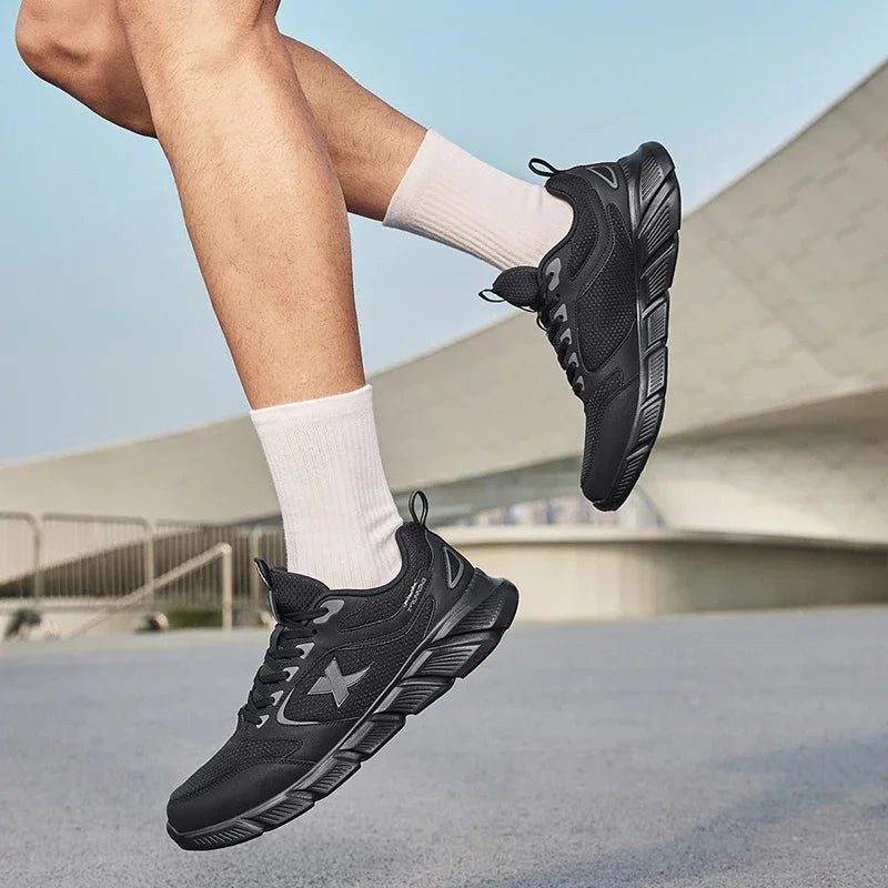 Xtep Running Shoes Men's Summer Mesh Breathable Wear-resistant Sports Lightweight Youth Casual Cushioning Shoes 875219110065