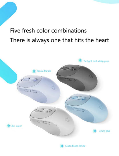 Muis Lenovo Xiaoxin Bluetooth Draadloze Muis M3 Twilight Gray Stil Licht Geluid Drie Bluetooth Kantoormuis