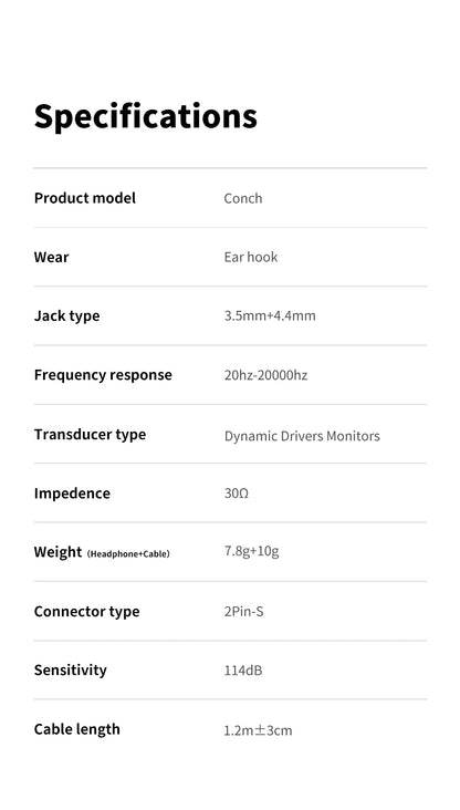 Monitores In-Ear TRN Conch Lucky Bag – Auriculares HiFi com Fio, Dinâmicos de Diamante DLC, com Filtros de Bocal de Afinação para Xiaomi