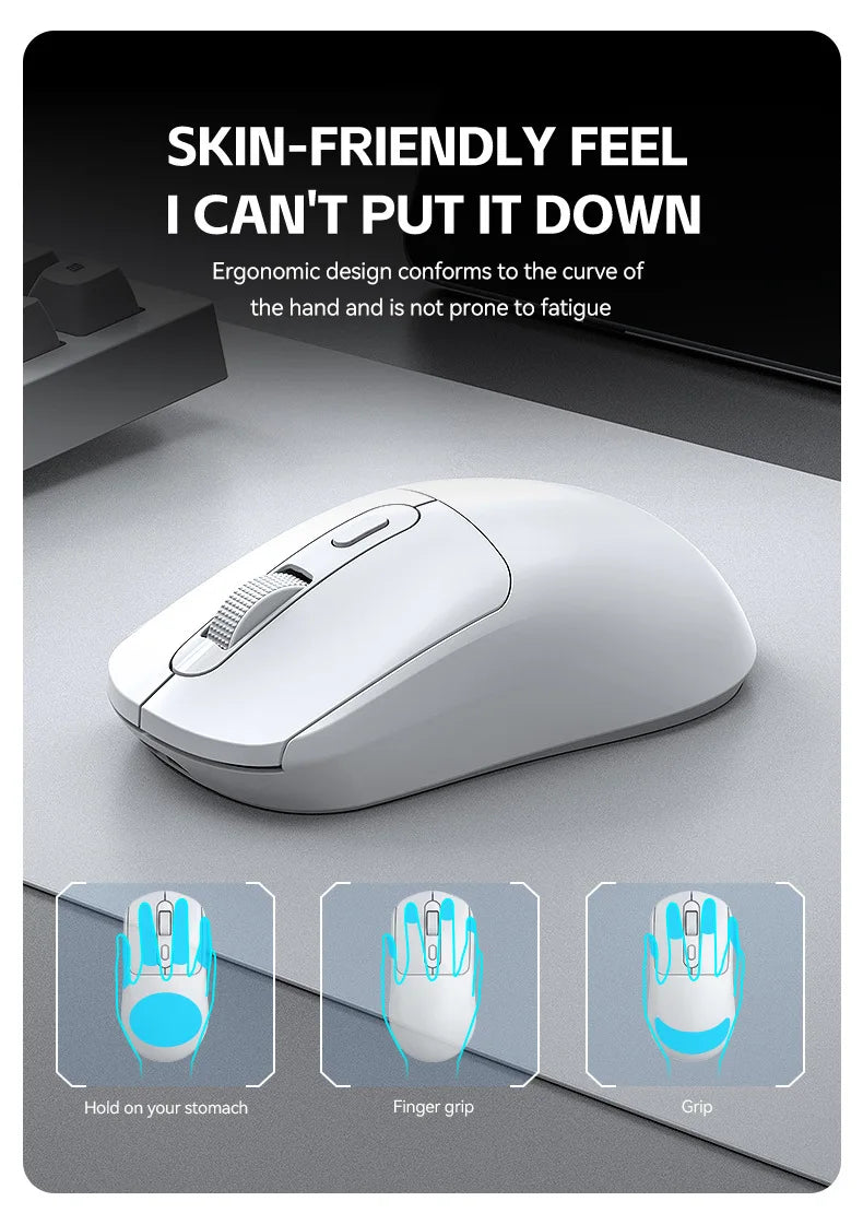 Mouse de gaming wireless Warvank X8, 500 mAh, reîncărcabil TYPE-C, mouse de birou potrivit pentru laptopuri și computere desktop