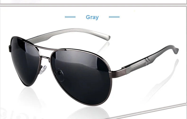 Classic Polarized Pilot Sunglasses For Male Driving Black Sun Glasses Men's Vintage Eyewear Gafas De Sol 8955