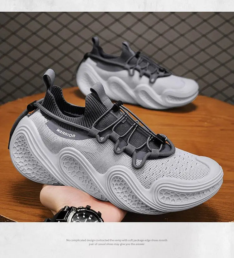 Warrior Original Brand Men's Sneaker Trend Mesh Breathable Soft Design Sports Shoes Summer Walking Jogging Men Casual Shoes