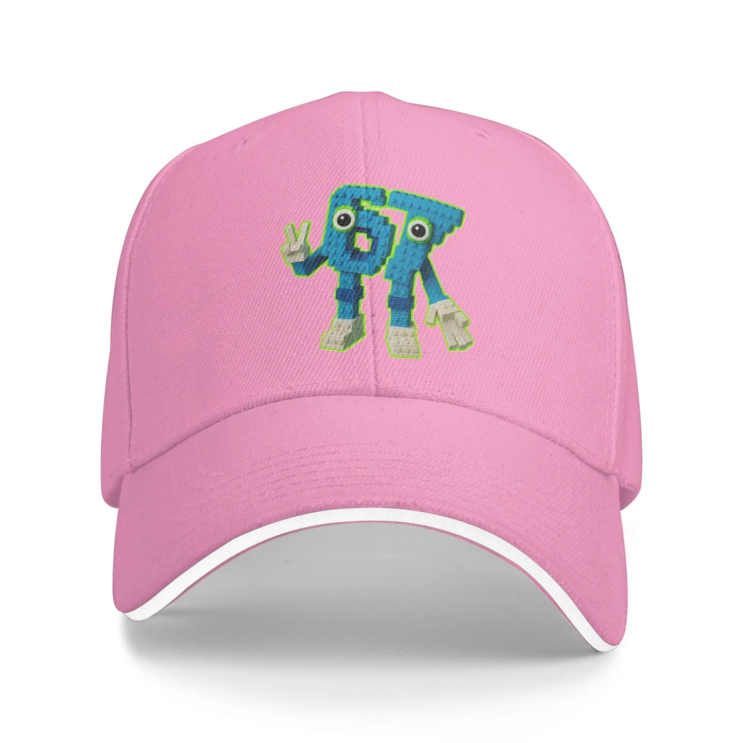 67 Meme Character Brainrot Casual Baseball Cap Summer  Trucker Hat High Quality Outdoor Sports Hip Hop Hats Unisex Baseball Caps
