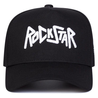 Șepci de baseball unisex ROCKSTAR cu broderie cu litere, pentru primăvară și toamnă, pentru activități în aer liber, reglabile, casual, cu protecție solară, șepci sportive