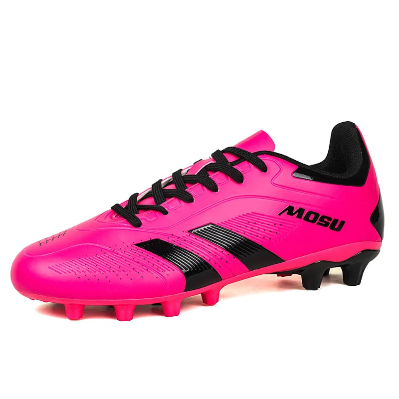 Nuevas zapatillas de fútbol para hombre y mujer, calzado deportivo para interior y exterior con tacos largos y tacos fragmentados para entrenamiento de fútbol en césped sintético