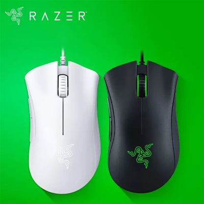 Oryginalna przewodowa mysz gamingowa Razer z sensorem optycznym 6400 DPI do laptopa, optyczna mysz Light Speed