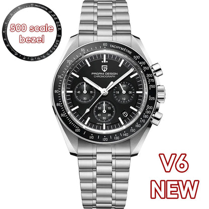 PAGANI DESIGN 2025 New AK Project Men's Watches Luxury Quartz Wrist Watch For Men AR Sapphire Speed Chronograph Automatic Date