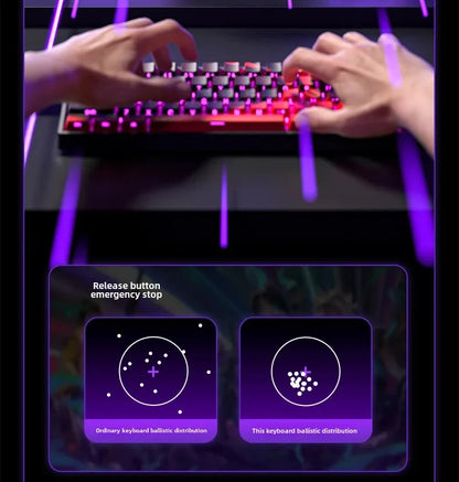 Aula Win60He Magnetic Switch Keyboard Wired Win 60 HE Mechanical Keyboard Esports Gamer Win68 Keyboards Custom Win60 He Gifts
