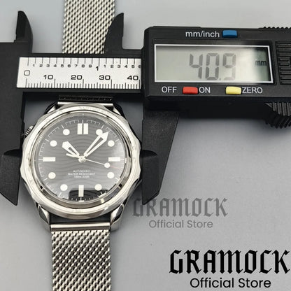 Gramock New 007 NTTD Wristwatch 41mm Men Mechanical Watch Automatic Watch Domed Sapphire Glass Luminous Diving Steel NH35/PT5000