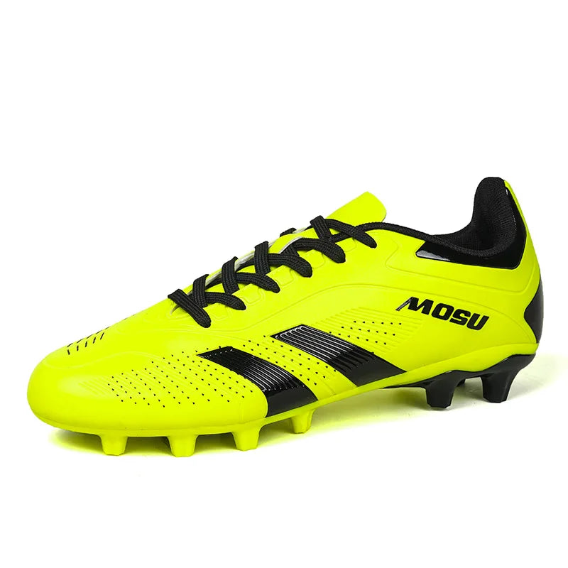 Nuevas zapatillas de fútbol para hombre y mujer, calzado deportivo para interior y exterior con tacos largos y tacos fragmentados para entrenamiento de fútbol en césped sintético