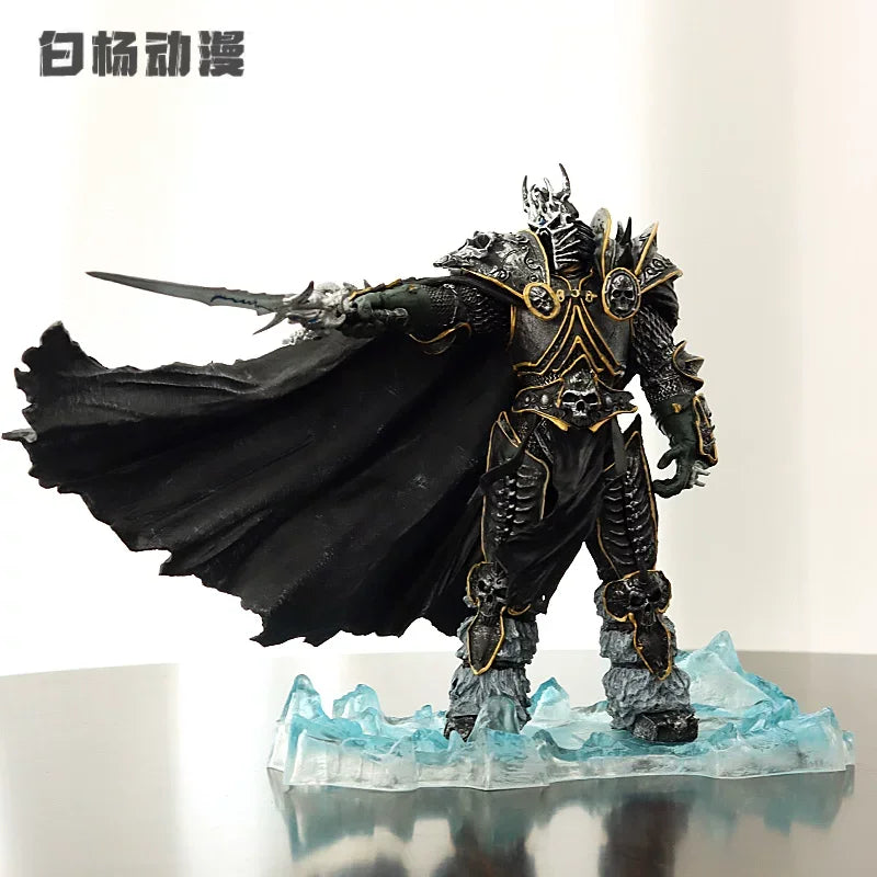 Hot Baiyang Anime World Of Warcraft Lich King Arthas Death Knight Gk Figure Statue Collectible Model Desktop Ornament For Men