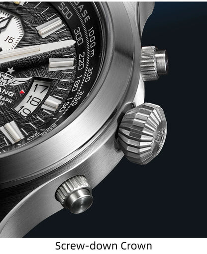 Zegarek kwarcowy męski YELANG V1029S 42mm, mechanizm Japan OS10, luminescencja T100, wodoodporność 100M, sportowy styl militarny, szafir