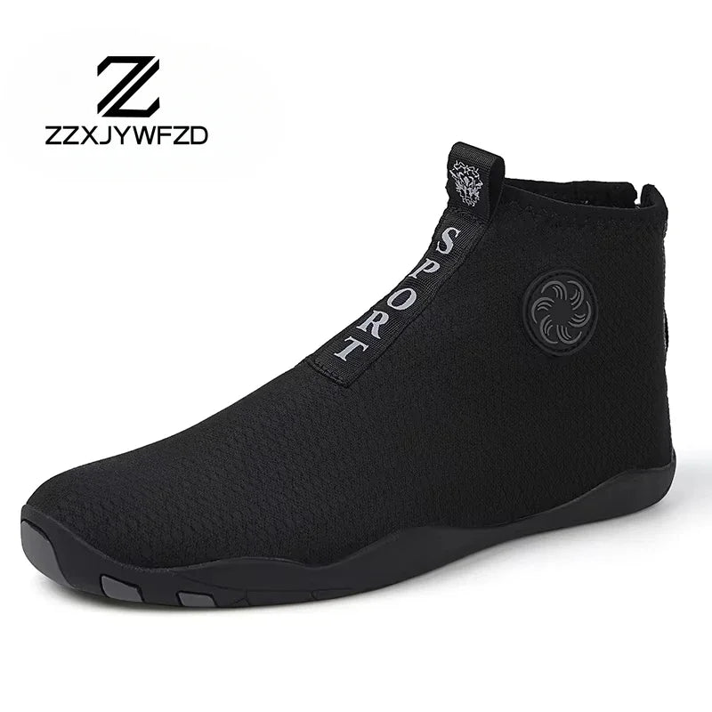 Zapatillas deportivas de exterior para senderismo y vadeo, unisex, para natación, calzado acuático de caña alta barefoot, zapatos aqua para playa, fitness, buceo y surf