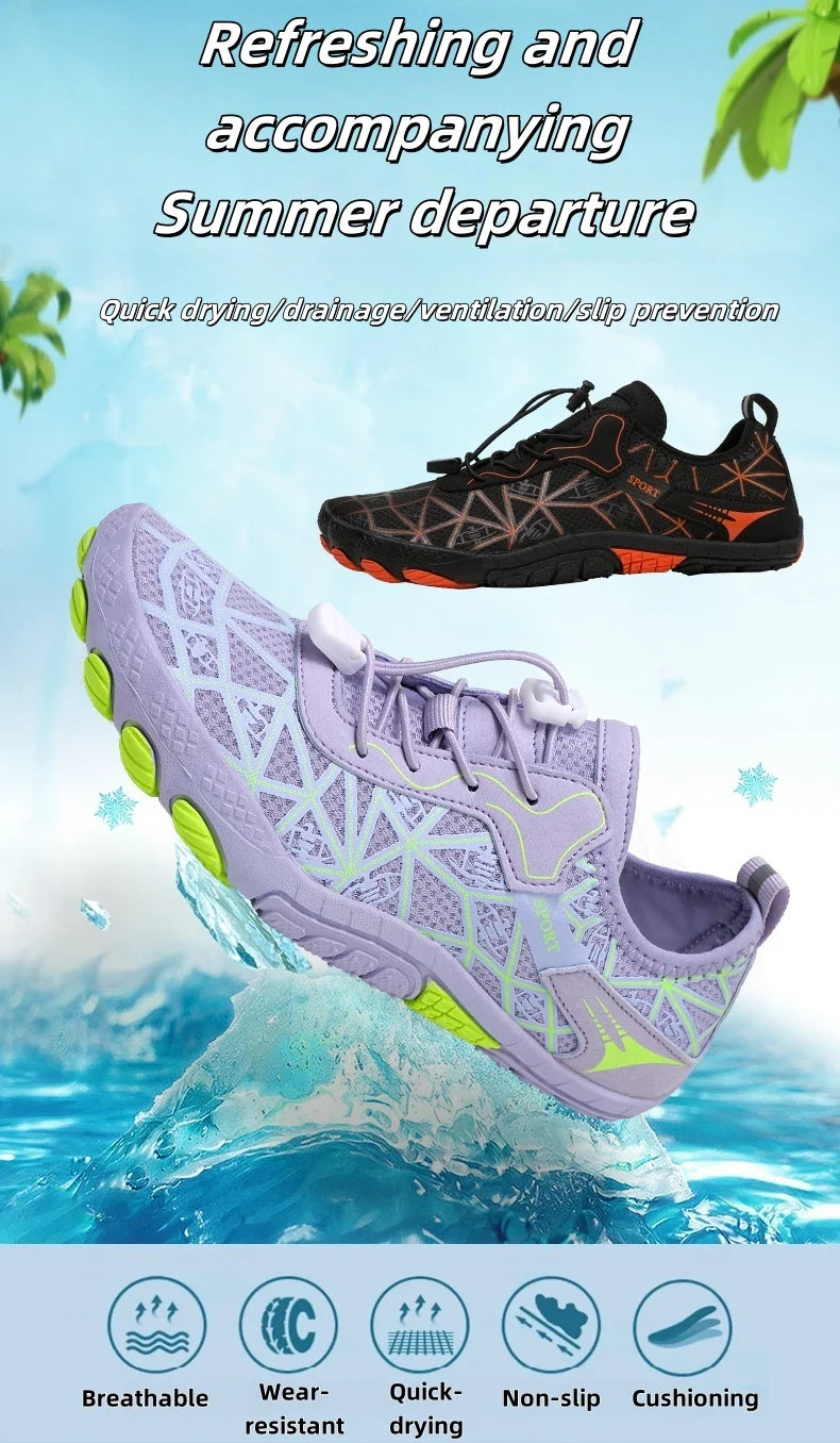 Barefoot-schoenen, sneldrogende, antislip, lichtgewicht wandelschoenen voor heren voor buitengebruik, geschikt voor het strand, wandelen, fitness, sportschoenen 36-4