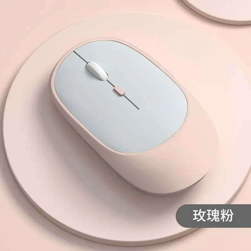 Lenovo draadloze muis USB-oplaadbaar ergonomisch met instelbare DPI voor kantoor, stil, 2.4G Bluetooth optische elektrische muis voor gaming en kantoor