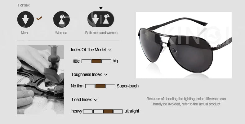 Classic Polarized Pilot Sunglasses For Male Driving Black Sun Glasses Men's Vintage Eyewear Gafas De Sol 8955