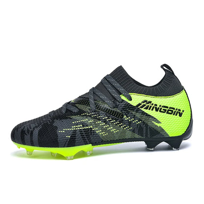 Botas de fútbol de césped profesionales para hombre, botines de fútbol con malla transpirable, zapatillas de fútbol juveniles antideslizantes, sneakers masculinas Society Chuteira