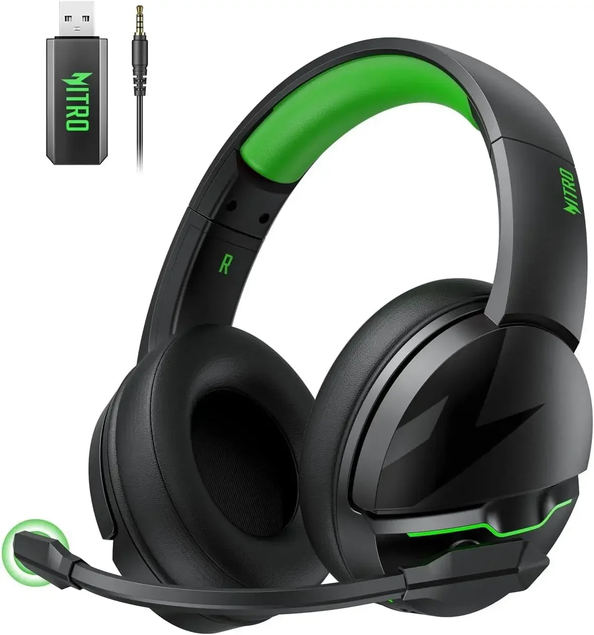 Casque de jeu sans fil Acer PS5 2,4 GHz pour PS5, PS4, PC, Switch, casque de jeu Bluetooth 5.3 avec micro à suppression du bruit