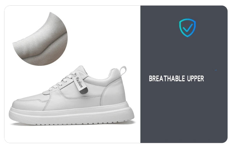 Adidași pentru bărbați cu talpă înălțătoare, pantofi cu talpă înălțătoare, talpă interioară pentru creșterea înălțimii cu 7-8 cm, pantofi cu toc înalt, pantofi sport din piele naturală