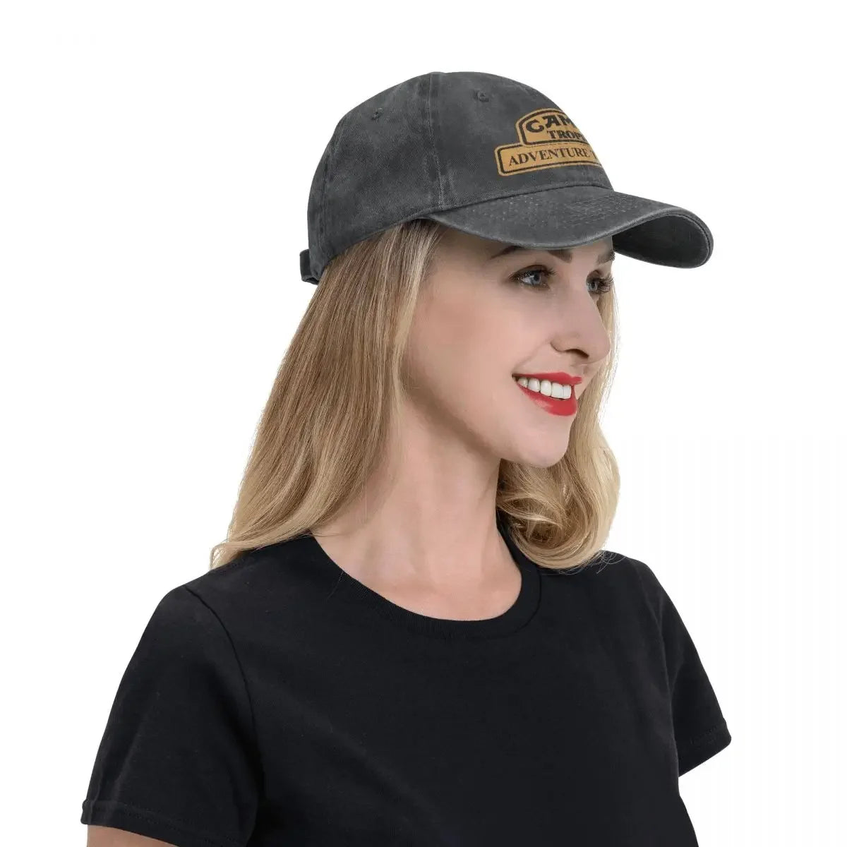 Retro bejzbalová čiapka Camel Trophy Racing pre mužov a ženy, v štýle „distressed“ z džínsoviny, s patentným zapínaním, outdoorová letná čiapka bez pevnej konštrukcie, mäkká čiapka