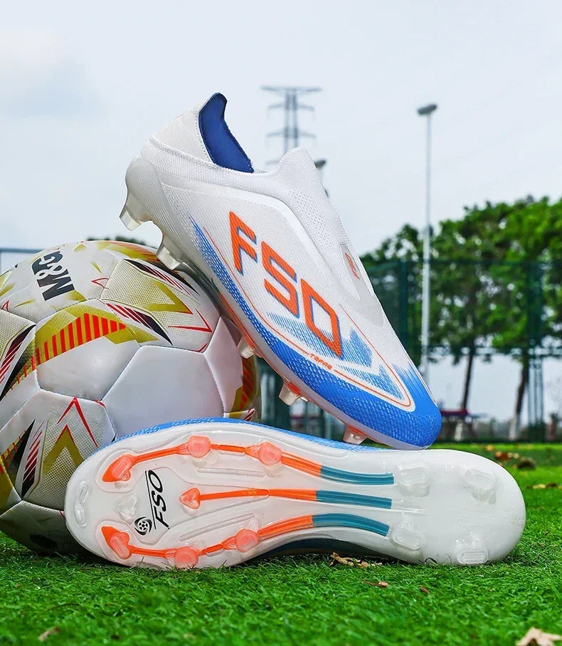 New Men Football Boots Non-Slip Boys Soccer Shoes Grass Cleats High-quality Match Sneakers Hot-selling Outdoor High-top Light