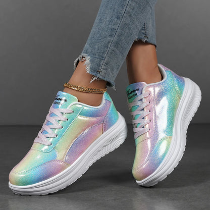 New Summer Fashionable Womens Sports Shoes Versatile Lightweight and Durable Running Shoes Shock-absorbing Daily Walking Shoes