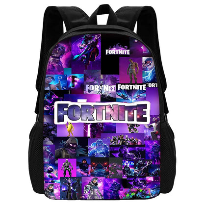 Child School Backpack with Lunch Bags ,Pencil Bags ,Hot Game Design-F-FortniteS School Bags for Boys Girls Best Gift