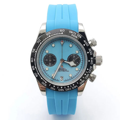 New Chronograph VK64 Quartz Watch 39.5mm 316L Stainless Steel 50M Waterproof Luminous Men Sports Business Watches