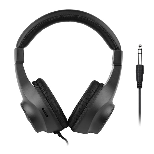 Écouteurs stéréo filaires, casque d'écoute avec pilote 50mm, prise 6.5mm pour enregistrement, surveillance de la musique (pas pour PC)