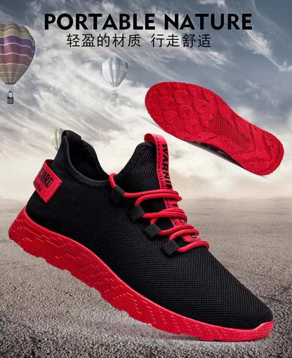 Męskie sneakersy casualowe, lekkie sportowe buty z siateczki na lato, męskie buty outdoorowe z miękką podeszwą, oddychające, wygodne, modne buty do biegania