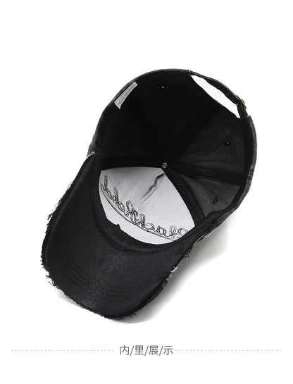 Czapka baseballowa z haftowaną literą „B” w stylu vintage, czapka przeciwsłoneczna w stylu retro dla mężczyzn i kobiet, czapka z daszkiem w stylu hip-hopowym