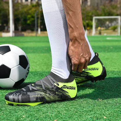 Botas de fútbol de césped profesionales para hombre, botines de fútbol con malla transpirable, zapatillas de fútbol juveniles antideslizantes, sneakers masculinas Society Chuteira