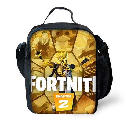 Set scuola classico FortniteS per bambini: zaino, borsa pranzo e astuccio, borse scolastiche capienti per bambino e bambina, idea regalo perfetta