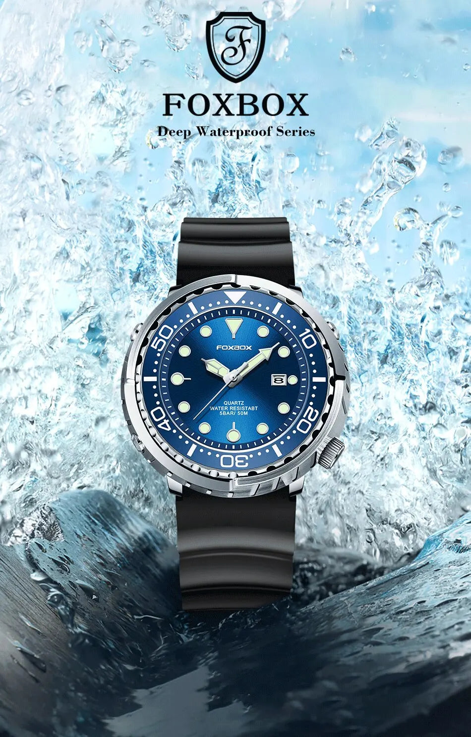 2024 Men Watch Outdoor Sports Quartz Watches Men Waterproof Chronograph Wristwatch Mens Military Clock Man Relogio Masculino
