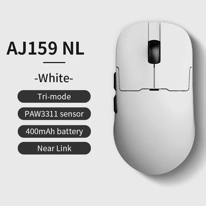 AJAZZ AJ159 NL Wireless Mouse 800mAh Compatible with Games and Office PAW3395 1K Nearlink BT Wireless Mouse Laptop GiftAJAZZ AJ1