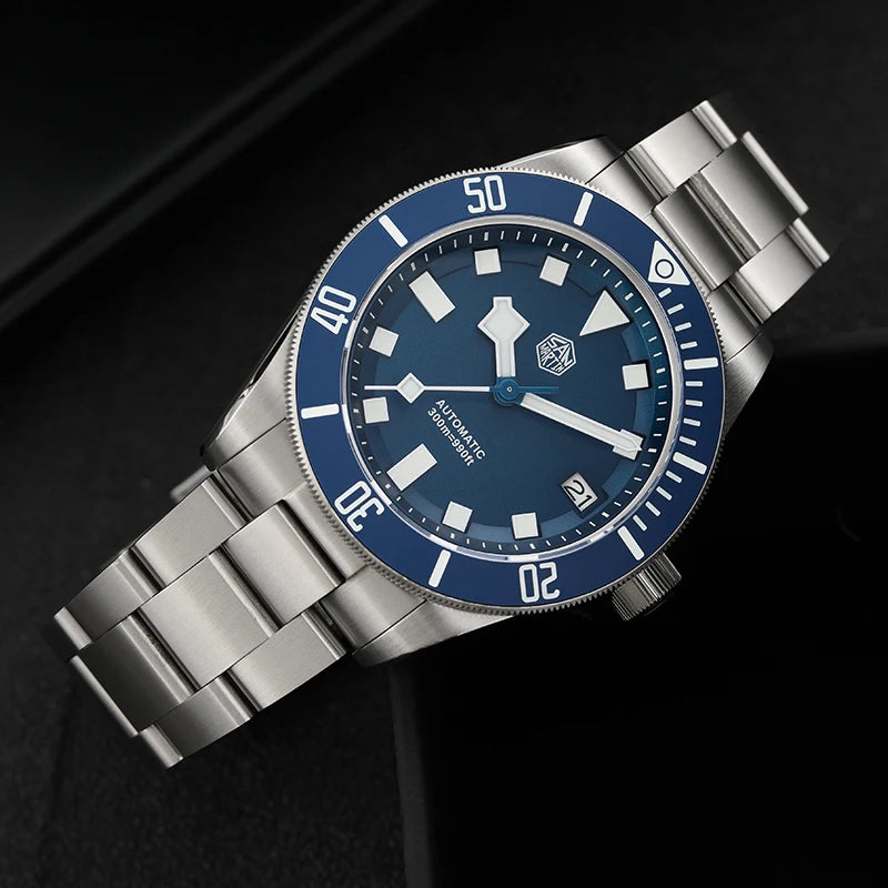 San Martin SN0121TD Titan-Taucheruhr ST2130 Automatikwerk Uhren Grade5 Titan 120 Klicks wasserdicht 300m Armbanduhr