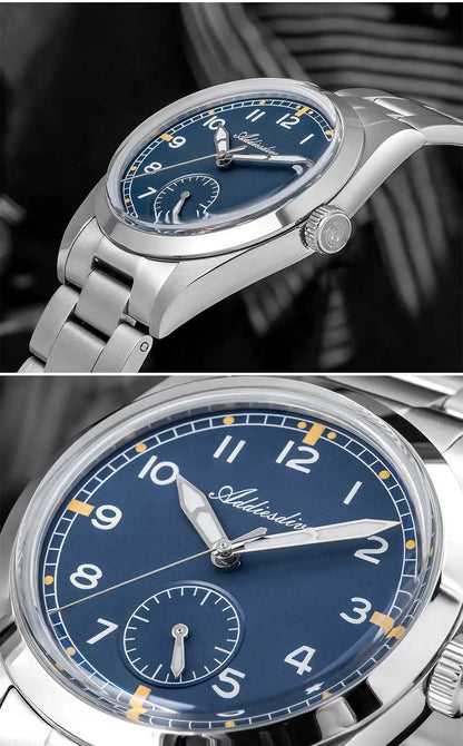 Relógio de quartzo ADDIESDIVE 36mm para homem VH60, luminoso BGW9, vidro em cúpula tipo bolha, resistente à água 10Bar, em aço inoxidável