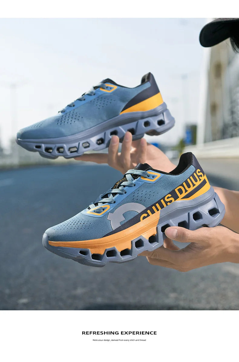 Herren-Laufschuhe Offroad-Schuhe Dämpfende Jogging-Schuhe Rutschfeste atmungsaktive Mesh-Luxusschuhe Outdoor-Paar-Trainer Renn-Sneaker