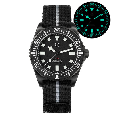 Watchdives EXD 40Mm Titanium Dive Watch Man VH31 Sweep Quartz Watches 200 Waterproof Ar Sapphire BGW9 Luminous 316L Wristwatch