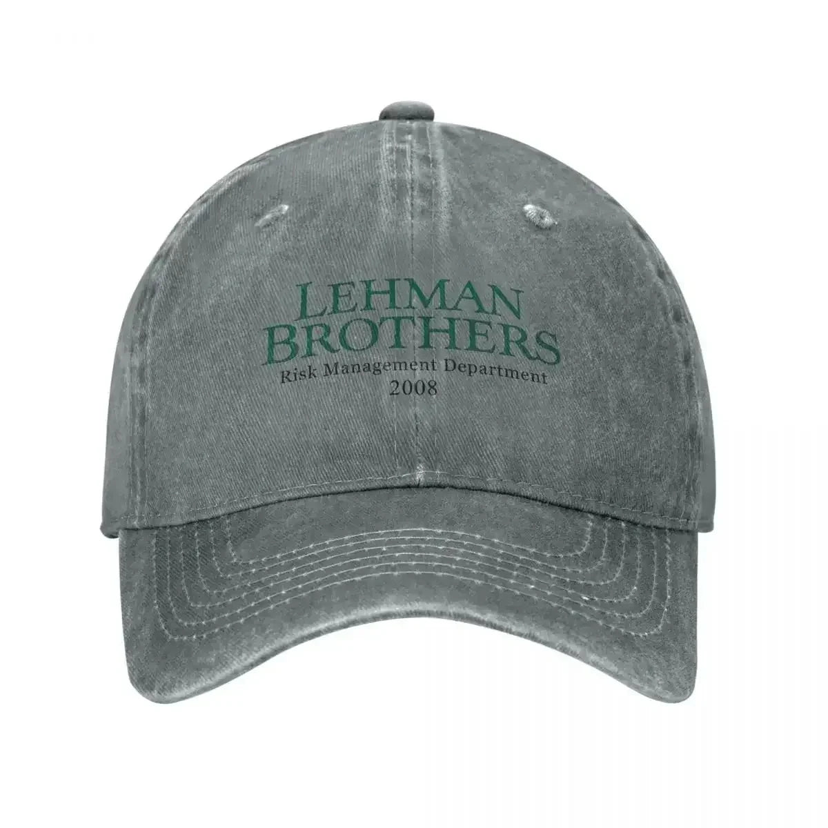 Retro Lehman Brothers Risk Management Department Trucker-Cap, Unisex, im Used-Look, gewaschen, Kopfbedeckung für Outdoor, Laufen und Golf