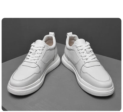 Adidași pentru bărbați cu talpă înălțătoare, pantofi cu talpă înălțătoare, talpă interioară pentru creșterea înălțimii cu 7-8 cm, pantofi cu toc înalt, pantofi sport din piele naturală