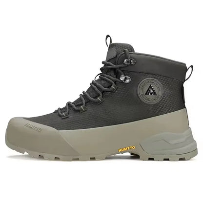 HUMTTO Sapatilhas de Caminhada Impermeáveis para Homem, Botas de Caça Táticas de Deserto, Botas de Trekking pelo Tornozelo para Homem e Mulher, Quentes em Couro