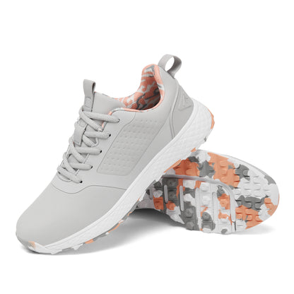 LiXingMing Damen-Golfschuhe in Pink, professionelle Golfer-Sportsneaker für Herren, rutschfeste spikelose Golf-Turf- und Walking-Schuhe
