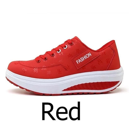 Women Outdoor Thick Bottom Swinging Casual Shoes Fashion Platform Large 42 Flat Bottom Walking Sports Shoes Walking and Running